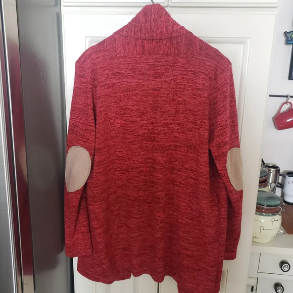 August Mist Open Cardigan with Elbow Patches - Picture 5 of 7